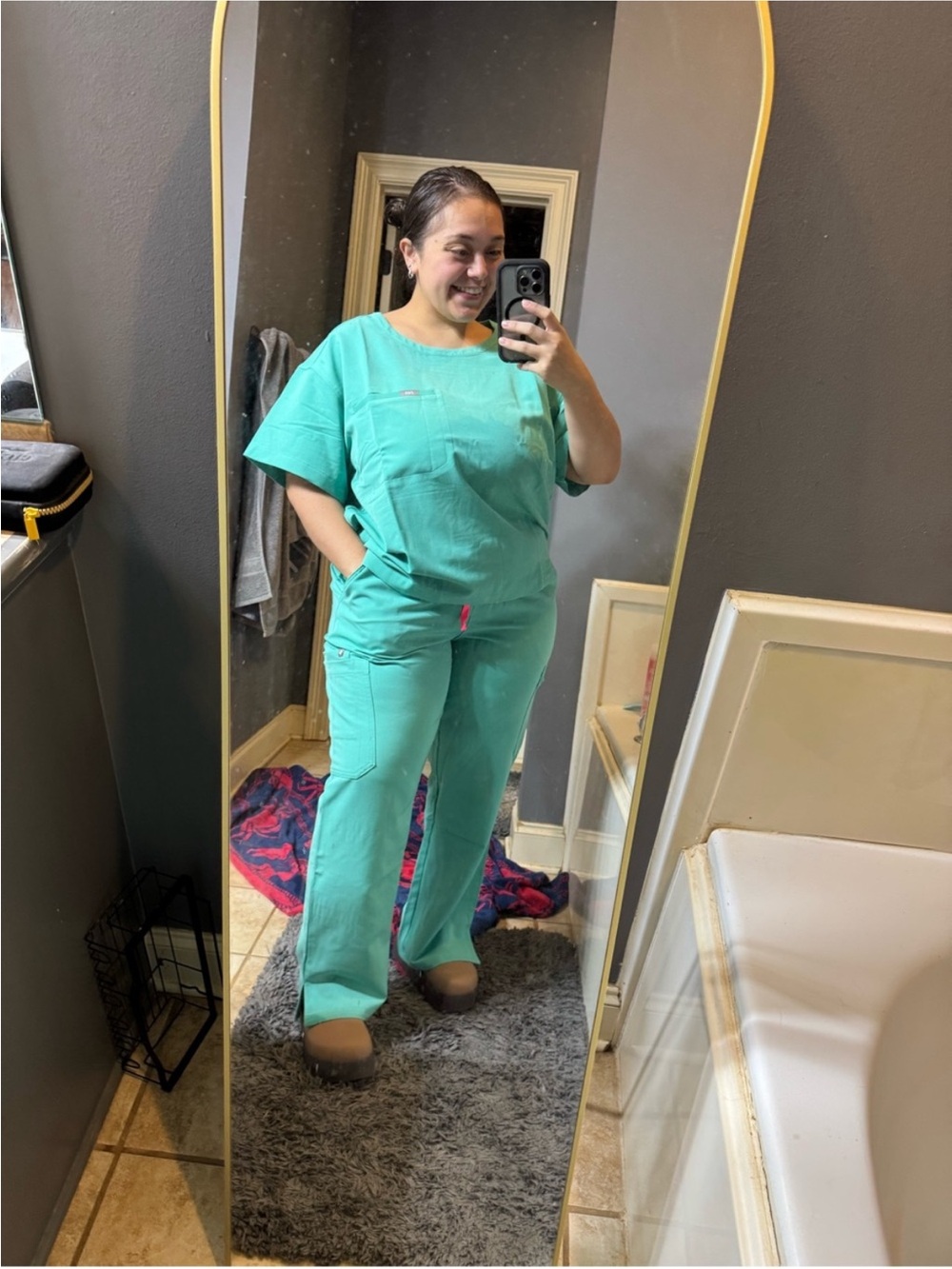 Women’s Mint Green Medical Scrub Joggers - Relaxed Fit